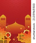 happy ramadan kareem or eid... | Shutterstock .eps vector #2135965503
