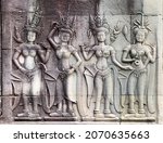 Wall Carving With Four Womans...