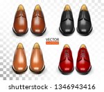 shoes realistic set with...