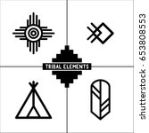 Aztec Tribal Elements Icons