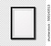 black frame isolated on... | Shutterstock .eps vector #500143513