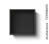 black empty box  container... | Shutterstock . vector #725908690