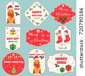set of holiday tags and badges... | Shutterstock .eps vector #720790186
