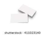 isolated stack of blank... | Shutterstock . vector #411023140