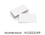 isolated stack of blank... | Shutterstock . vector #411023149
