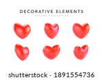 collection of realistic red... | Shutterstock .eps vector #1891554736