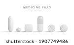 antibiotic pills isolated on... | Shutterstock .eps vector #1907749486