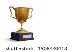 realistic gold cup winner... | Shutterstock .eps vector #1908440413