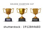 collection of realistic gold... | Shutterstock .eps vector #1912844683