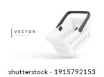 realistic shopping cart is... | Shutterstock .eps vector #1915792153