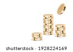 golden coins. gold coins cash... | Shutterstock .eps vector #1928224169