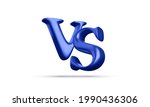 blue 3d versus battle headline... | Shutterstock .eps vector #1990436306