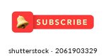 subscribe  bell button isolated ... | Shutterstock .eps vector #2061903329