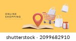 banner for online shopping with ... | Shutterstock .eps vector #2099682910