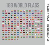 official 188 world flag vectors | Shutterstock .eps vector #1903348963