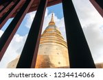 pagodas in thai temple see... | Shutterstock . vector #1234414066
