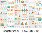 bundle infographic elements... | Shutterstock .eps vector #1563289240