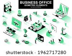 business office bundle of... | Shutterstock .eps vector #1962717280
