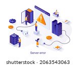 server error isometric web... | Shutterstock .eps vector #2063543063