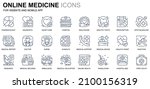 simple set healthcare and... | Shutterstock .eps vector #2100156319