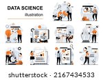 data science concept with... | Shutterstock .eps vector #2167434533