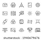 vector set of image line icons. ... | Shutterstock .eps vector #1940679676