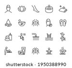 Vector Set Of Spa Line Icons....