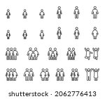vector set of people skinny ... | Shutterstock .eps vector #2062776413