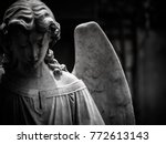 A Sad Winged Angel At An Old...