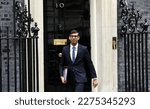 Small photo of London, Downing Street, UK, 15th March 2023, Rishi Sunak MP, Prime Minister leaving number 10 for the house of Commons.