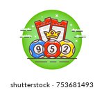 illustration of lotto bingo | Shutterstock .eps vector #753681493