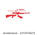 gun vector symbol template | Shutterstock .eps vector #1272474673