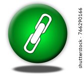 link button isolated  3d... | Shutterstock . vector #766290166