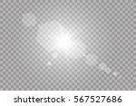 vector transparent sunlight... | Shutterstock .eps vector #567527686