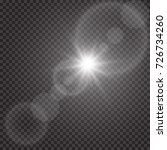 vector transparent sunlight... | Shutterstock .eps vector #726734260