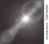 vector transparent sunlight... | Shutterstock .eps vector #726734269