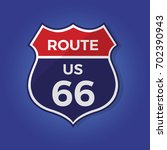 Route 66 Sign Vector...