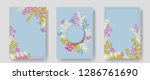 vector invitation cards with... | Shutterstock .eps vector #1286761690