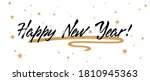 happy new year calligraphy... | Shutterstock .eps vector #1810945363