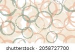 distressed watercolor circles... | Shutterstock .eps vector #2058727700