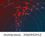abstract electromagnetic field... | Shutterstock .eps vector #2060442413
