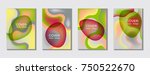 pink  green  yellow and grey... | Shutterstock .eps vector #750522670