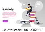 knowledge online web page... | Shutterstock .eps vector #1338516416