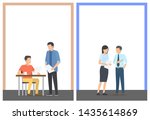 office work and working task... | Shutterstock . vector #1435614869