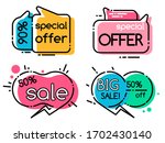set of special offers ... | Shutterstock .eps vector #1702430140
