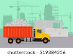 Trucking On Construction Vector ...