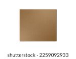 Small photo of Brown shockproof cardboard protect for protection the product from jolt with shadow, breakage and damage isolated on white background with clipping path. Top view.
