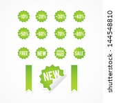 green sales labels | Shutterstock .eps vector #144548810