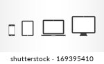 device icons  smartphone ... | Shutterstock .eps vector #169395410