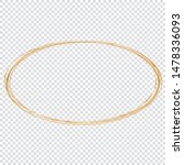 golden oval frame isolated on... | Shutterstock .eps vector #1478336093